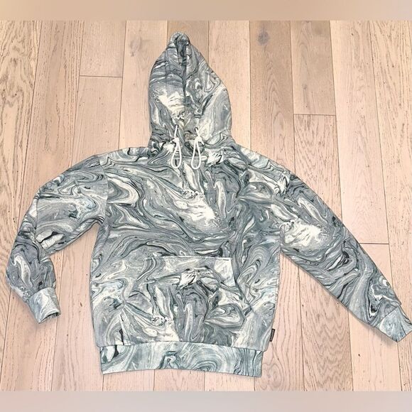 Scotch & Soda Rare Marbled cotton-blend artwork hoodie Excellent Condition - Picture 2 of 7